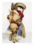 Man Straddling Donkey