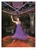 Purple Dress Disco Dancing