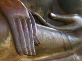 Detail of Buddha Statue, Wat Sa Si, Vientiane, Laos