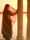 Woman Wearing Sari, Jaisalmer, Rajasthan, India