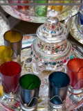 Buy Moroccan Silver Teapot and Glasses, the Souq, Marrakech, Morocco at AllPosters.com