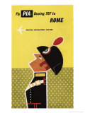 Pakistan International Airlines, Fly PIA Boeing 707 to Rome