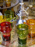 Buy Moroccan Silver Teapot and Glasses, the Souq, Marrakech, Morocco at AllPosters.com