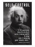 Self-Control, Einstein Premium Poster