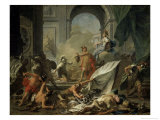 Buy Perseus with Minerva Showing the Head of Medusa Toa Mob Led by Phineus at AllPosters.com