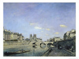 Buy The Seine and Notre, Dame in Paris, c.1864 at AllPosters.com