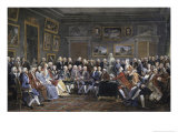 Buy Reading of the Tragedy of Voltaire in Thesalon of Mrs. Jeoffrin at AllPosters.com