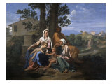 Buy The Holy Family in a Landscape, 17th century at AllPosters.com