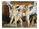 Buy Detail of Camera Degli Sposi: Putti Holding Tablet at AllPosters.com