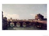 Buy View of the Tiber with the Castel Sant'Angelo at AllPosters.com