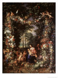 Holy Family with Wreath of Fruit and Flowers