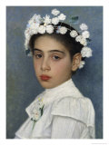 Buy Girl with Flowers in Her Hair at AllPosters.com