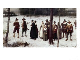 Buy Pilgrims Going to Church at AllPosters.com