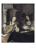 Woman Playing the Lute