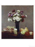 Buy Still Life with Dahlias and Fruit at AllPosters.com