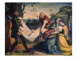 Christ Being Entombed