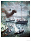 Buy Fulton's Triumph the Clermont, c.1807 at AllPosters.com