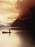 Fisherman at Sunrise, Lake Grundlsee