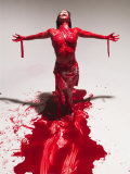 Buy Caucasian Woman Covered in Blood at AllPosters.com