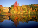 Buy Autumn Foliage and Lake, the Berkshires, MA at AllPosters.com