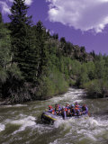 Buy People Rafting in Blue River North of Silverthorne, CO at AllPosters.com