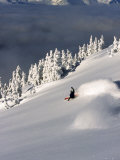 Buy Snowboarder Descending Mountainside at AllPosters.com