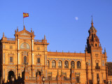 Buy Moon Over Decorative Building, Seville, Spain at AllPosters.com