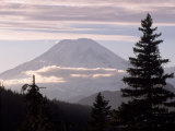Mt. Rainier with Clouds, Mt. Rainier National Park, WA