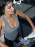 Woman on Treadmill on Gym