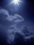 Bright Star Above Clouds