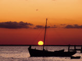 Buy Sunset and Fishing Boats, Isla Mujeres, Mexico at AllPosters.com