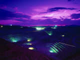 Buy Open-Pit Mining Site at Copper Mine at Night, NM at AllPosters.com