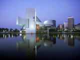 Rock and Roll Hall of Fame in Cleveland at Dusk