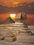 Buy Sphinx and Pyramid at Sunset at AllPosters.com