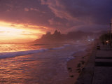 Buy Beach at Sunset, Rio de Janeiro, Brazil at AllPosters.com