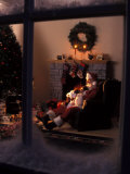 Santa Claus Asleep in Living Room Chair