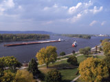 Aerial of Mississippi River, La Crosse, WI
