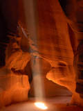 Stream of Light Through Upper Antelope Canyon, Page, USA