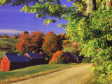Buy Red Barns Along Countryside, Vermont at AllPosters.com