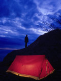 Buy Camper Standing by Red Tent, Alaska at AllPosters.com