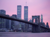 Brooklyn Bridge, Twin Towers, NYC, NY