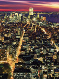 Aerial Night Shot of NYC