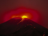 Arenal Volcano Erupting, Lava, Costa Rica