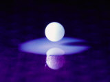 Abstract Image of Full Moon Reflected in Water