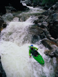 Kayaker Negotiates a Turn
