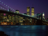 Brooklyn Bridge and Lower Manhattan, NY