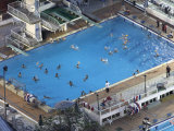 Buy Water Polo Game in Swimming Pool as Seen from the Cairo Tower, Egypt at AllPosters.com
