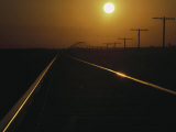 Buy Train Tracks at Sunset, West Texas at AllPosters.com