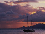 Buy Sailboat in Shallow Water and Sunset at AllPosters.com
