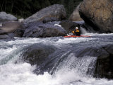 Buy White Water Kayaker Preparing for Steep Rapids at AllPosters.com